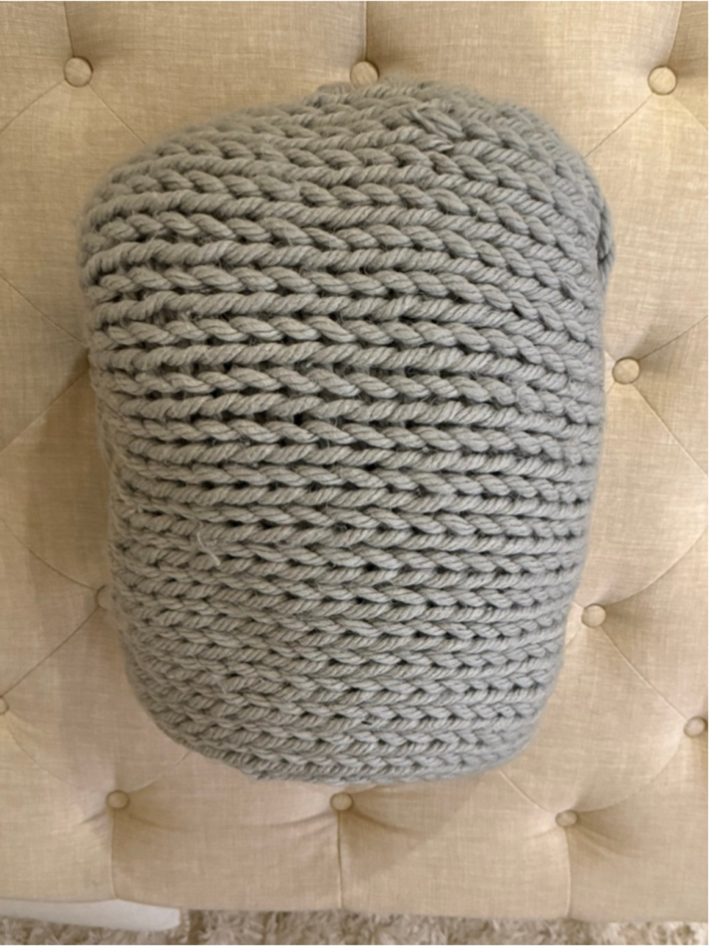 UGG Gray Knit Throw Blanket One Size